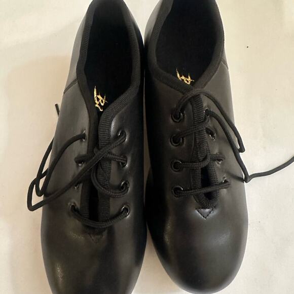 BOKIMD Boy’s Black Tap Dance Shoes - Size 5 Lace Up NWOT - Picture 2 of 6